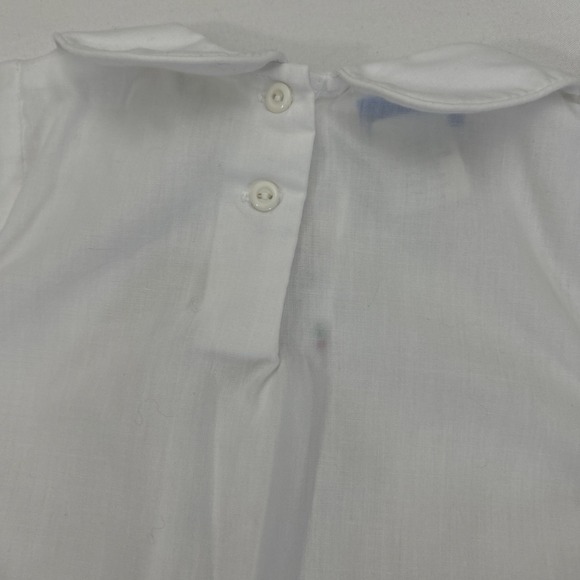 Bow Peep‎ New Born Gown Christmas Santa Smocked White B126 - Picture 8 of 11